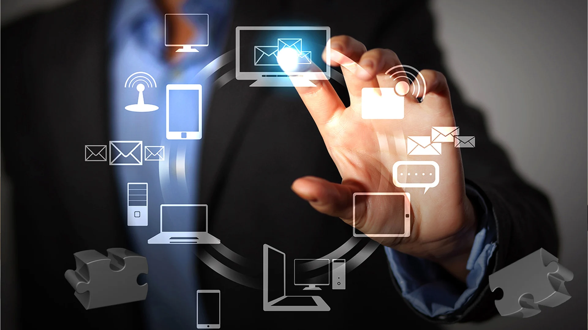 IT team working on modern digital solutions